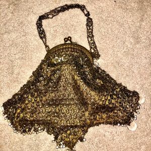 Kenny Ma Swarovski and chain purse